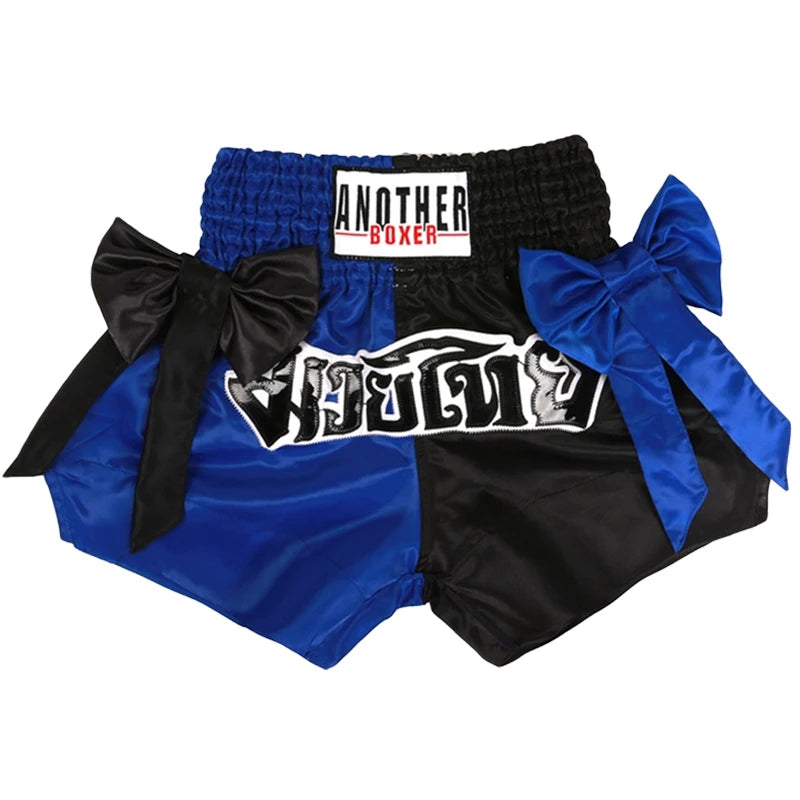Short Muay Thaï Satin Nœud – Femme, Enfant & Unisexe | Family Muay Thai