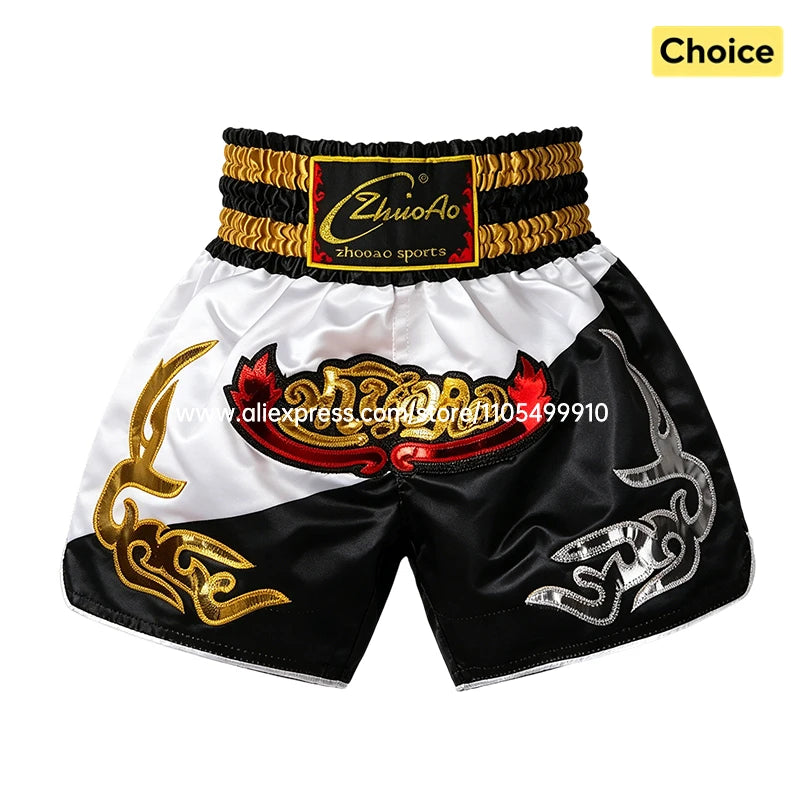 Short Muay Thaï Satin – Homme, Femme & Enfant | Family Muay Thai
