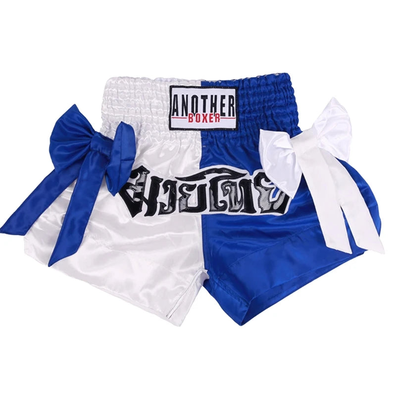 Short Muay Thaï Satin Nœud – Femme, Enfant & Unisexe | Family Muay Thai