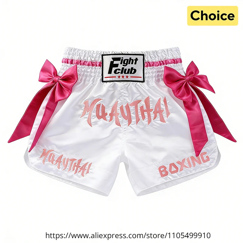 Short Muay Thaï Satin – Homme, Femme & Enfant | Family Muay Thai