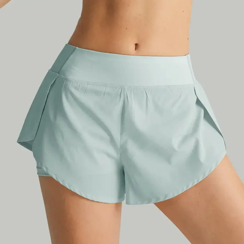Short Sport Femme Double Couche – Running, Fitness & Entraînement