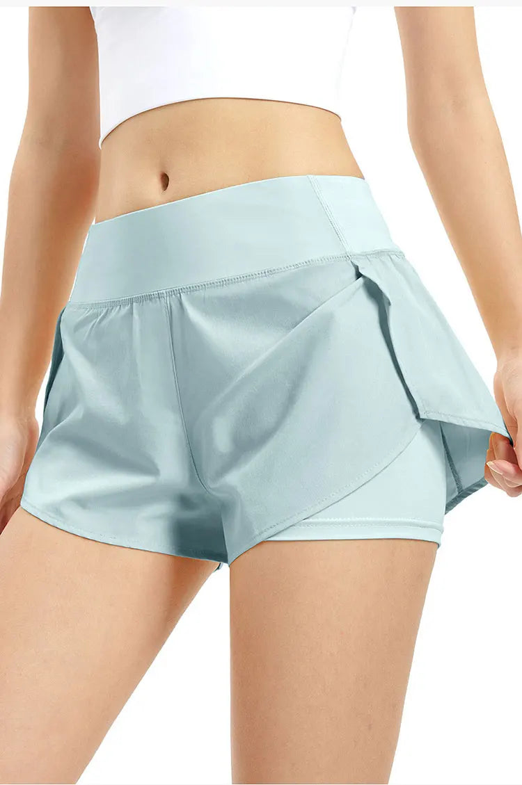 Short Sport Femme Double Couche – Running, Fitness & Entraînement