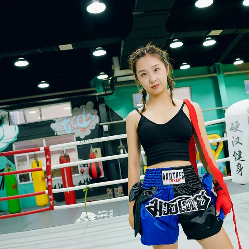 Short Muay Thaï Satin Nœud – Femme, Enfant & Unisexe | Family Muay Thai