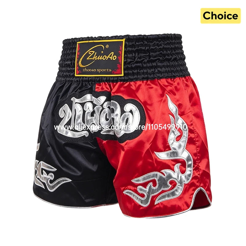 Short Muay Thaï Satin – Homme, Femme & Enfant | Family Muay Thai