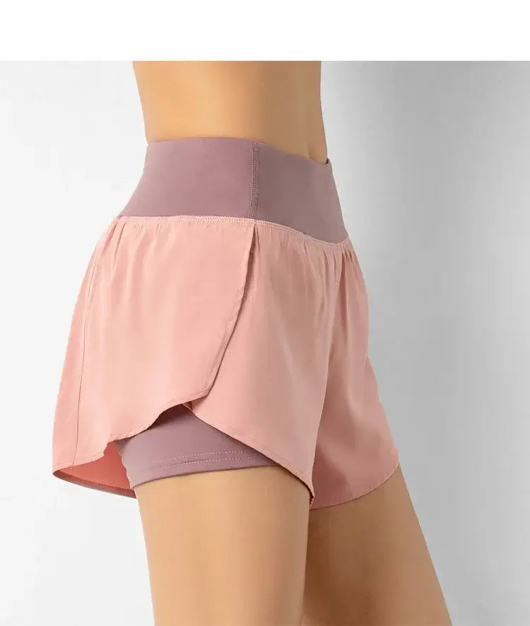 Short Sport Femme Double Couche – Running, Fitness & Entraînement