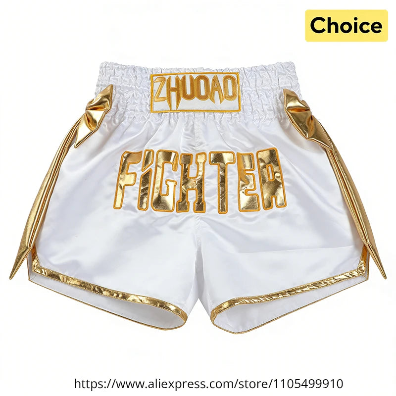 Short Muay Thaï Satin – Homme, Femme & Enfant | Family Muay Thai