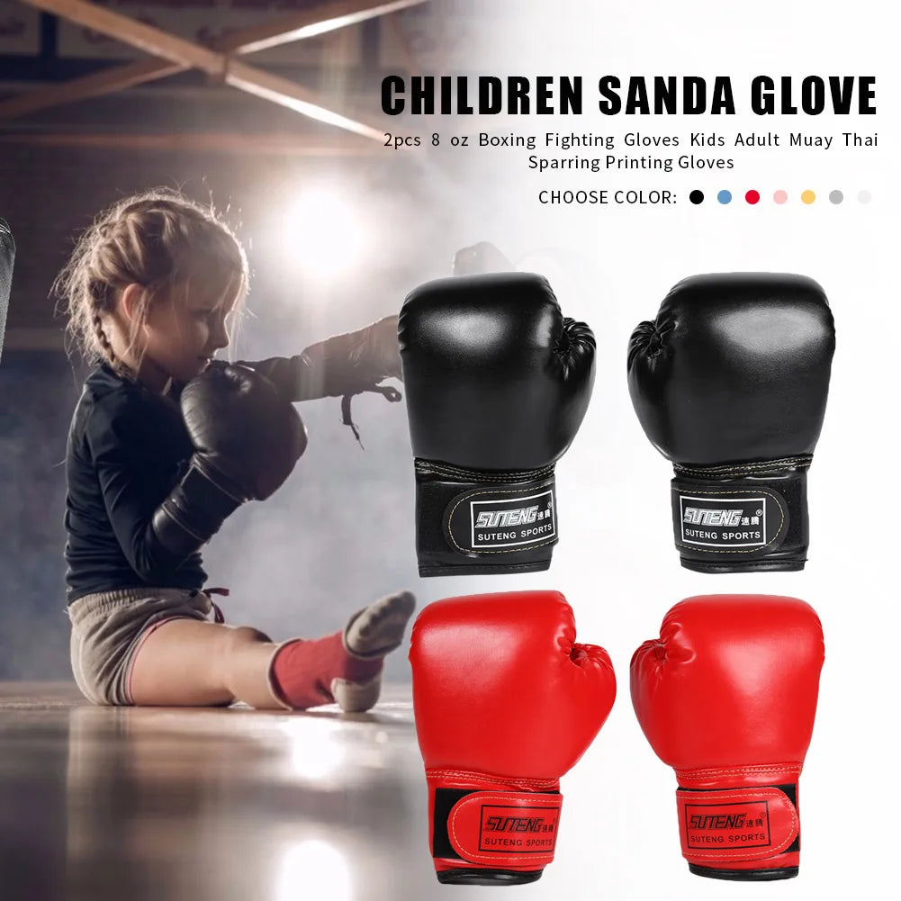 Gants de Boxe Enfant PU – Muay Thaï & Kickboxing | Family Muay Thai